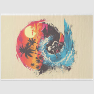 Skull Bones Surf Rider #4 Tissue Paper