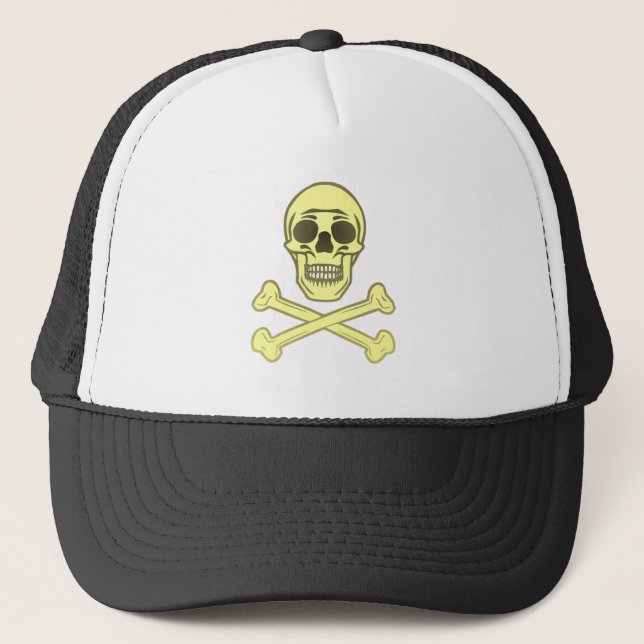 skull bones trucker hat (Front)