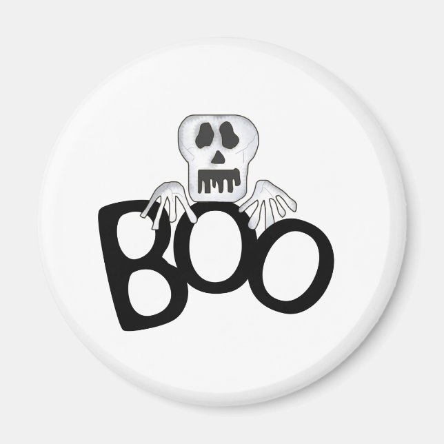 Skull Boo Magnet (Front)