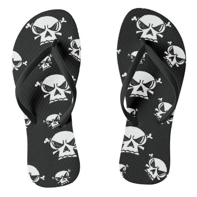 Skull Boys Flip Flops (Footbed)