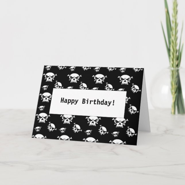 Skull Boys Greeting Card (Front)