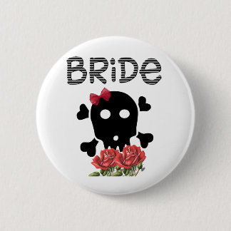 Skull Bride 6 Cm Round Badge