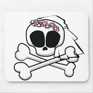 Skull Bride Gifts Mouse Pad