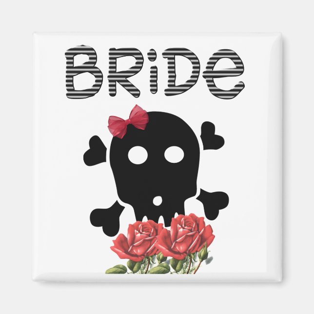 Skull Bride Magnet (Front)