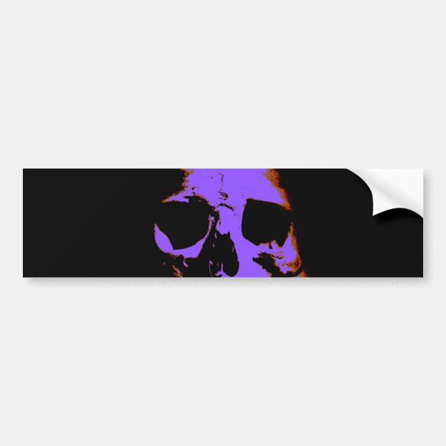 Skull Bumper Sticker (Front)