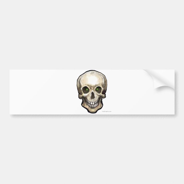 Skull Bumper Sticker (Front)