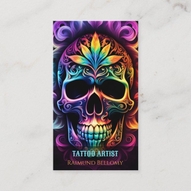 Skull Business Card (Front)