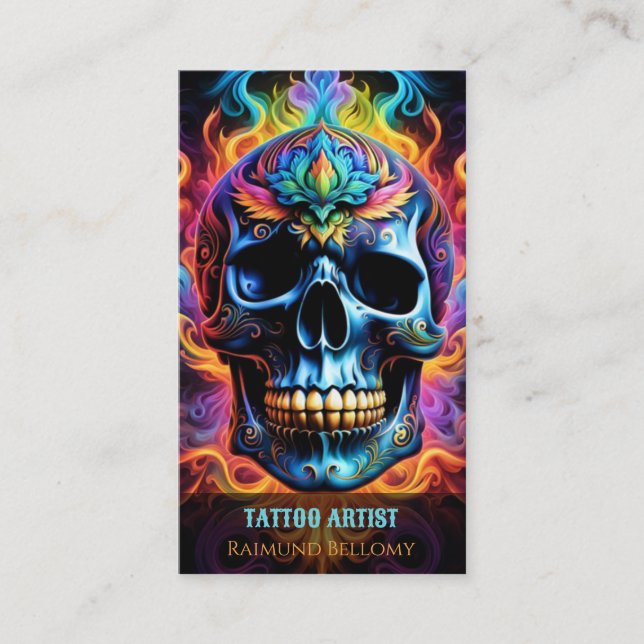 Skull Business Card (Front)