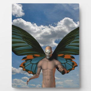 Skull Butterfly Plaque
