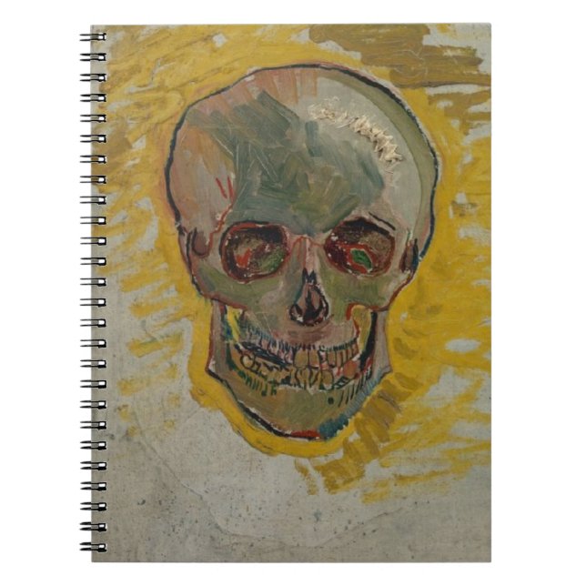 Skull by Vincent Van Gogh  Notebook (Front)