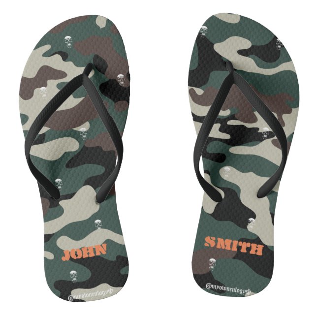 Skull Camo Jandals (Footbed)