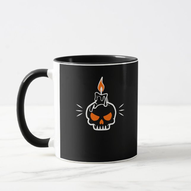 Skull Candle Mug (Left)
