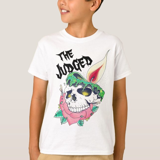 skull candle unisex kids t-shirt (Front)