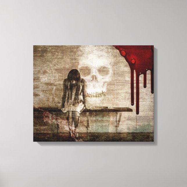 Skull Canvas Print (Front)