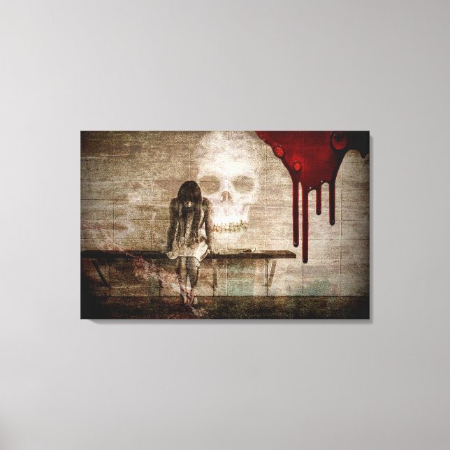 Skull Canvas Print (Front)