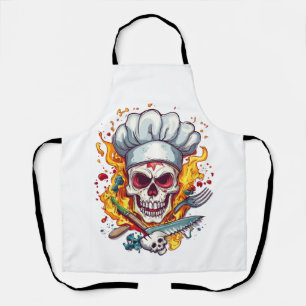 Skull Chef Kitchen Master Apron