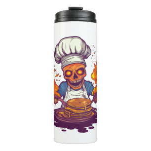 Skull Chef Madness – Funny Cooking Skeleton Thermal Tumbler