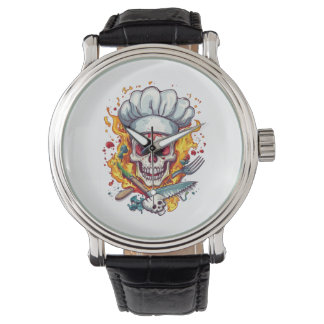 Skull Chef Madness � Funny Cooking Skeleton Watch