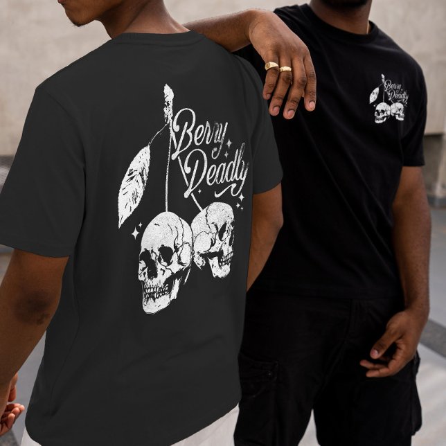 Skull Cherry Spooky and Sweet Gothic Halloween T-Shirt (Creator Uploaded)