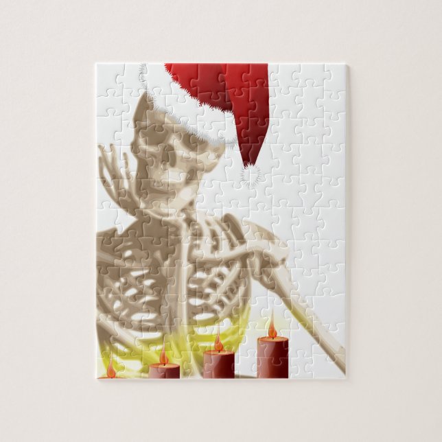 skull christmas jigsaw puzzle (Vertical)