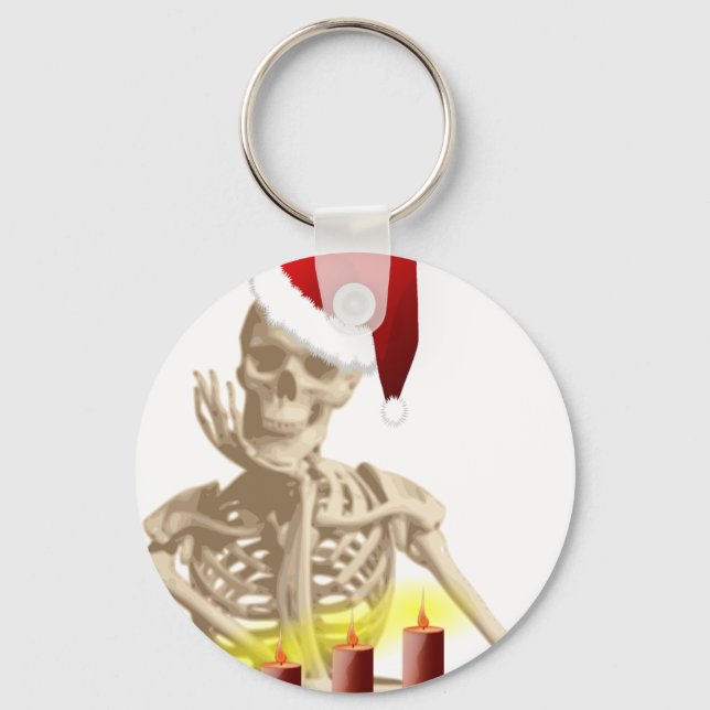 skull christmas key ring (Front)