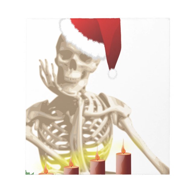 skull christmas notepad (Front)