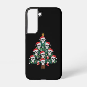 Skull Christmas Tree Pajama Cool Skeleton Santa Samsung Galaxy Case