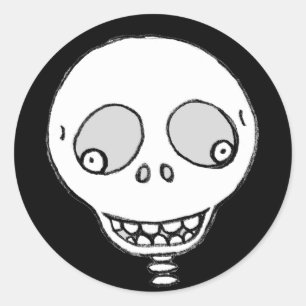 Skull Classic Round Sticker