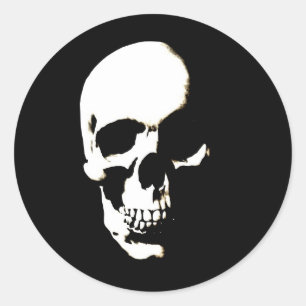 Skull Classic Round Sticker