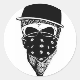 Skull Classic Round Sticker