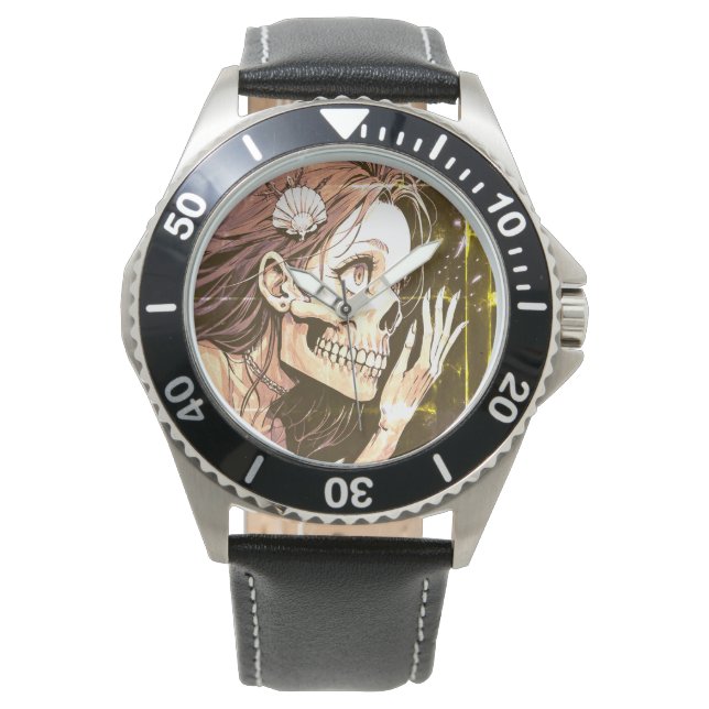 Skull clock watch (Front)