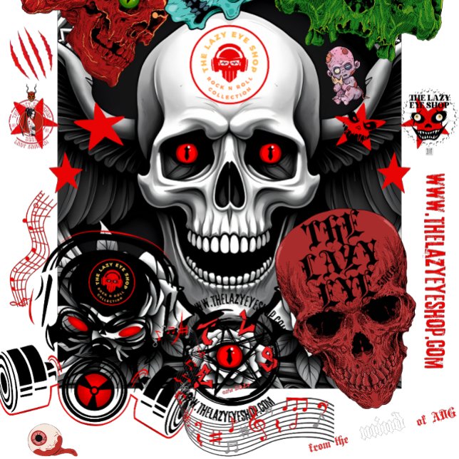 Skull Collage Design T-Shirt (Creator Uploaded)