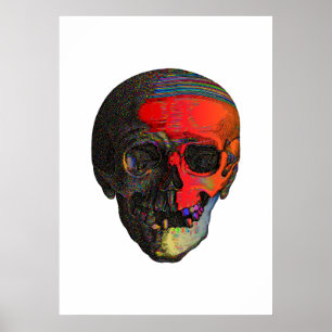 Skull Colorful Poster