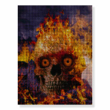 Skull comes with fiery
