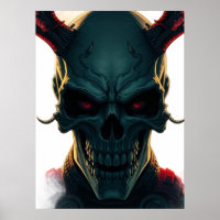 Skull Comics Style Illustration Fantasy Art