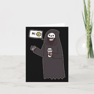 Skull Concert Graphic Tees Fun Gothic Y2k Hallowee Card