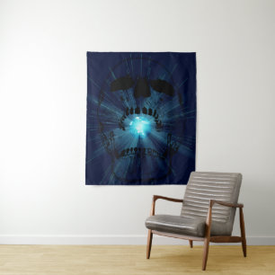 Skull consuming the planet - Skulls Tapestry