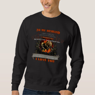 Skull Couple To My Husband I Married You Sweatshirt