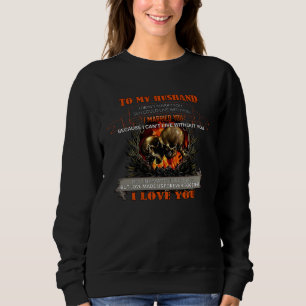 Skull Couple To My Husband I Married You Sweatshirt