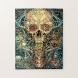 Skull Creepy Surreal Horror Art  Jigsaw Puzzle