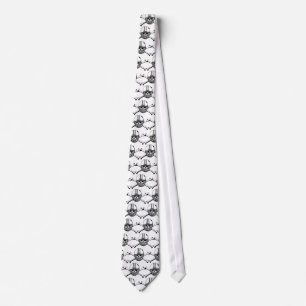 Skull & Cross Bones Football Player Tie