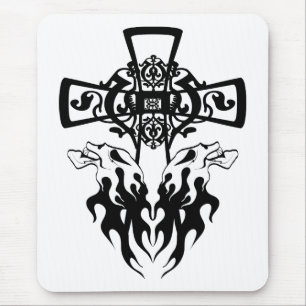 Skull Cross Mouse Pad