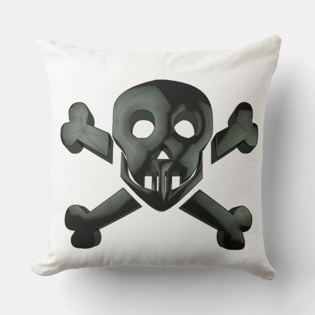 skull crossbones cushion (Front)
