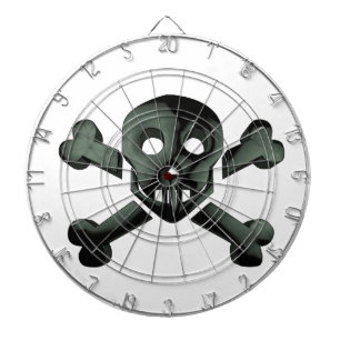 skull crossbones dartboard