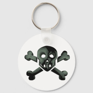 skull crossbones key ring