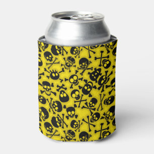 Skull & Crossbones Pattern Can Cooler