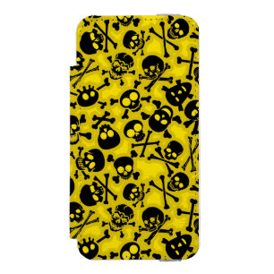 Skull & Crossbones Pattern Incipio Watson™ iPhone 5 Wallet Case