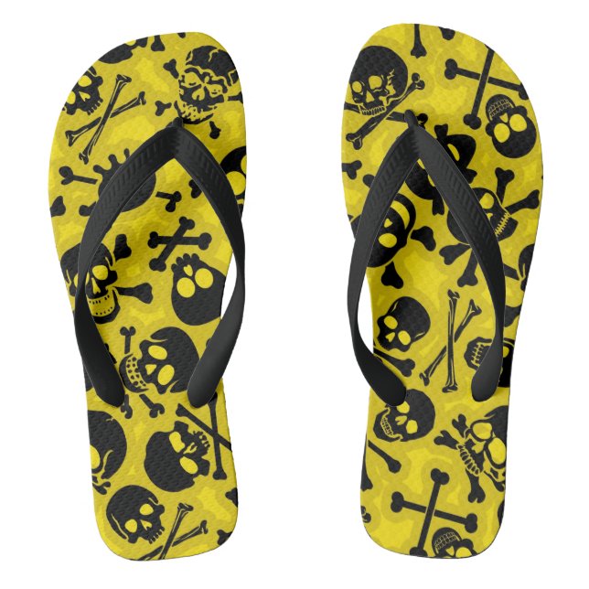 Skull & Crossbones Pattern Jandals (Footbed)