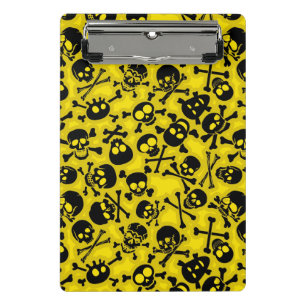 Skull & Crossbones Pattern Mini Clipboard