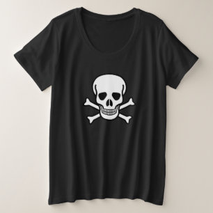 skull & crossbones plus size T-Shirt